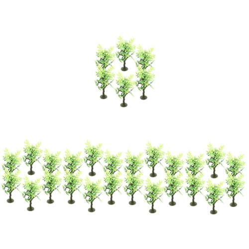 VILLCASE 30 Stk Mikro-landschaftsverzierung Modellbäume Bäume Dekorieren Mini-landschaftsdekor Miniaturbäume Sandtisch DIY Modell Baummodell Mini-bäume Zum Basteln Gefälschter Baum Plastik von VILLCASE