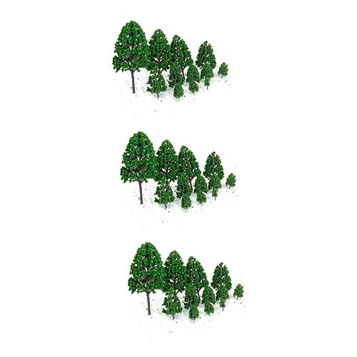 VILLCASE 36 STK Mini-pappel Modellbäume Sandtischmodell Baum Miniaturbäume Spielzeugbäume Mini-bäume Zum Basteln Waldtierfiguren Landschaftsmodell Modelle von VILLCASE