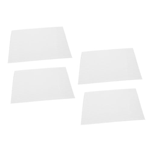 VILLCASE 4 Stück Maßstab Robuste Weiße Dachziegel für Puppenhaus DIY Dachdekor Vielseitiges Modellbaumaterial für Miniaturhäuser und Modelleisenbahn VILLCASE 4 Stück Maßstab Robuste Weiße Dachziegel für Puppenhaus DIY Dachdekor Vielseitiges Modellbaumaterial für Miniaturhäuser und Modelleisenbahn von VILLCASE