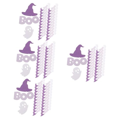 VILLCASE 400 STK Halloween Konfetti Halloween-wurf-Requisiten Dekorative Streuung Halloween-Dekorationen Halloween-verzierung Geister-konfetti-dekor Halloween-tischstreuung Papier Violett von VILLCASE