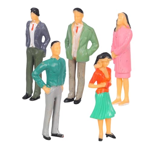 VILLCASE 5 Stück Maßstab Bunte Stehende Modell-Eisenbahn Menschen für Diorama Landschaften Robuste für Puppenhäuser Architektur Stadtplanung VILLCASE 5 Stück Maßstab Bunte Stehende Modell-Eisenbahn Menschen für Diorama Landschaften Robuste für Puppenhäuser Architektur Stadtplanung von VILLCASE