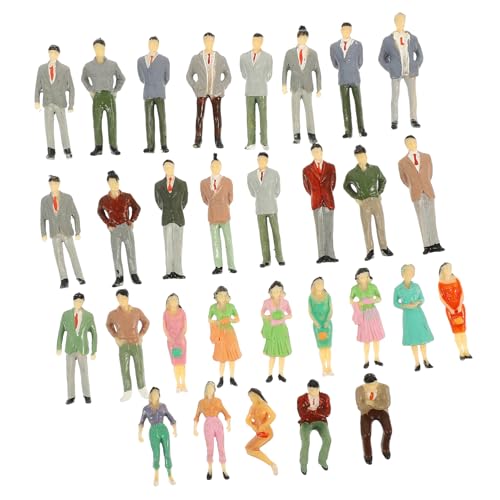 VILLCASE 60 Stück Farbige Bösewicht Mini Menschen Figuren Gefälschte Menschliche Verzierung Mini Menschen Modelle Gefälschtes Menschliches Modell Miniatur Modell Mini Menschliches von VILLCASE