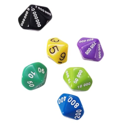 VILLCASE 6 Stück Brettspiel Würfel Aus Kunststoff Kleiner Würfel Für Partyspiele Leicht Und Tragbar Für Zuhause Und Bars Spielrequisiten Für Brettspiele VILLCASE 6 Stück Brettspiel Würfel Aus Kunststoff Kleiner Würfel Für Partyspiele Leicht Und Tragbar Für Zuhause Und Bars Spielrequisiten Für Brettspiele von VILLCASE