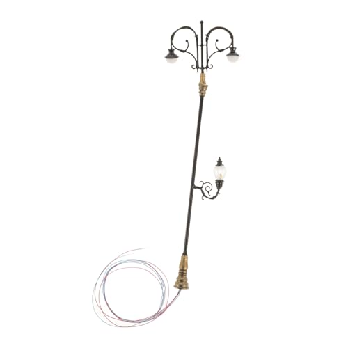 VILLCASE Miniatur Straßenlaterne Modell Lampe Landschaftsgarten Dekor Miniatur Straßenlicht für Modelleisenbahn Puppenhaus Micro Landschaft Beleuchtung Schwarz VILLCASE Miniatur Straßenlaterne Modell Lampe Landschaftsgarten Dekor Miniatur Straßenlicht für Modelleisenbahn Puppenhaus Micro Landschaft Beleuchtung Schwarz von VILLCASE