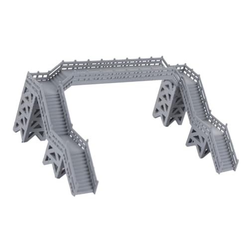 VILLCASE Modell Fußgängerbrücke Sandtisch-gebäudemodell Miniaturornament Für Sandtisch Modell Einer Hängebrücke Zugverzierung Fußgängerbrücke-Ornament Obenliegende Fußgängerbrücke Abs von VILLCASE