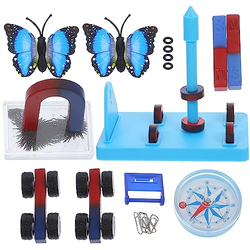 VILLCASE Wissenschaftsmagnete Kit für Bildung Einschließlich Bar Ring Kompass Magnete Wissenschaft Experiment Experiment Werkzeuge für Kinder Studenten Magnet Experimentierset von VILLCASE