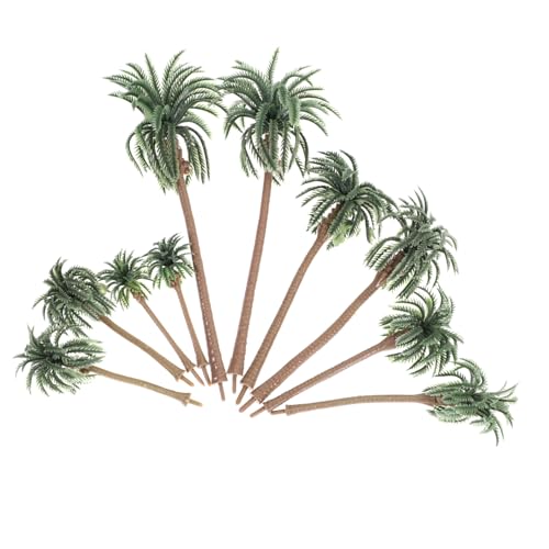 VILLFUL 10 Stück Teiliges Miniatur Kokosnussbaum Modellset Kunststoff Bäume in Grün Verschiedene Realistische Landschaftsdeko für DIY Modellbau Sandtisch Mikro landschaften VILLFUL 10 Stück Teiliges Miniatur Kokosnussbaum Modellset Kunststoff Bäume in Grün Verschiedene Realistische Landschaftsdeko für DIY Modellbau Sandtisch Mikro landschaften von VILLFUL
