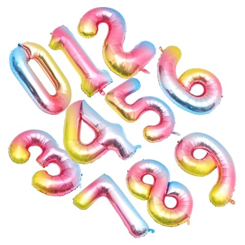 VILLFUL 10 Stück Teiliges Schlanke Aluminium Folien Zahlenballons in Gold und Silber Große Party Deko für Geburtstage Vielseitige Nummern Ballon Dekoration für Feier und Fotohintergrund VILLFUL 10 Stück Teiliges Schlanke Aluminium Folien Zahlenballons in Gold und Silber Große Party Deko für Geburtstage Vielseitige Nummern Ballon Dekoration für Feier und Fotohintergrund von VILLFUL