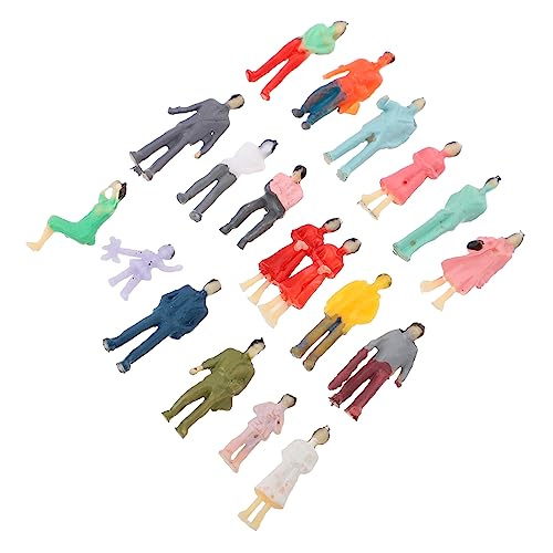 VILLFUL 100 STK Charaktermodell Personenfiguren skalieren Miniaturbausatz Sandtischspielzeug Modell Gras schaufensterpuppe maneküre- Set Mini-Menschenmodelle Menschen Figur Modelle Plastik von VILLFUL