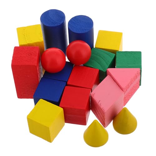 VILLFUL 18 Stück Teiliges Lernspielzeug aus Holz Kompakte Geometrische Blöcke für Schüler für Unterricht und Selbstständiges Lernen Sicher und Langlebig Fördert Räumliches und Geometrische VILLFUL 18 Stück Teiliges Lernspielzeug aus Holz Kompakte Geometrische Blöcke für Schüler für Unterricht und Selbstständiges Lernen Sicher und Langlebig Fördert Räumliches und Geometrische von VILLFUL