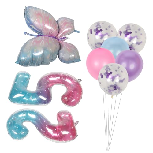 VILLFUL 2 Sätze Blauer und Violetter Schmetterling Folienballon DIY Geburtstag Dekoration für Party Tischdeko Geburtstag Feier Zubehör VILLFUL 2 Sätze Blauer und Violetter Schmetterling Folienballon DIY Geburtstag Dekoration für Party Tischdeko Geburtstag Feier Zubehör von VILLFUL