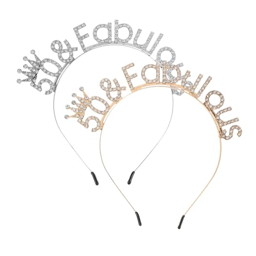 VILLFUL 2 Stück Teiliges Geburtstag Stirnband Damen mit Funkelnden Strasssteinen Ergonomisch Bequeme Prinzessinnen Krone Glitzerndes Partyaccessoire für Jubiläumsfeier und Besondere VILLFUL 2 Stück Teiliges Geburtstag Stirnband Damen mit Funkelnden Strasssteinen Ergonomisch Bequeme Prinzessinnen Krone Glitzerndes Partyaccessoire für Jubiläumsfeier und Besondere von VILLFUL