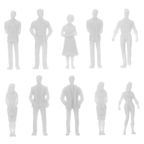 VILLFUL 20 Stück Teiliges Weiße Mini Menschen Figuren Langlebige Plastik Modelle Unbemalt zum Bemalen Realistische Miniaturfiguren für Modellbau Diorama Schulprojekt und Puppenhaus VILLFUL 20 Stück Teiliges Weiße Mini Menschen Figuren Langlebige Plastik Modelle Unbemalt zum Bemalen Realistische Miniaturfiguren für Modellbau Diorama Schulprojekt und Puppenhaus von VILLFUL