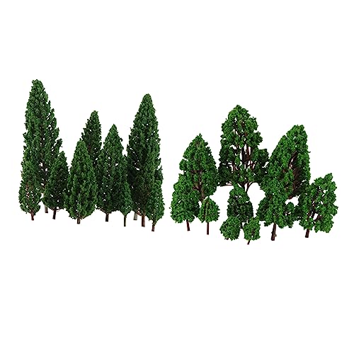 VILLFUL Miniatur Baum Set Plastik Modell Bäume Für Landschafts Und Diorama Gestaltung Ideal Für Modellbau Eisenbahn Layouts Und Szenarien von VILLFUL