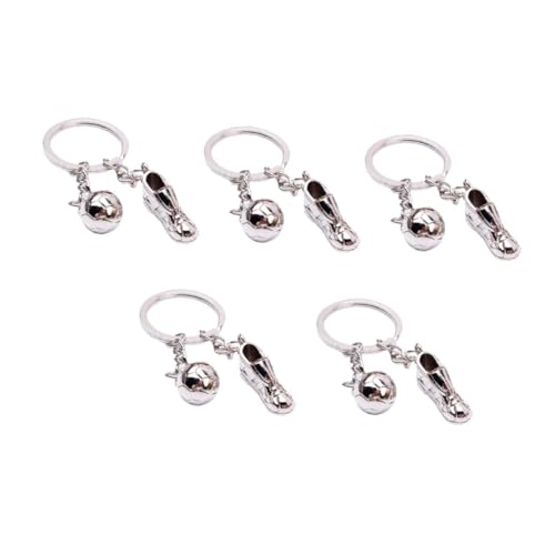 VILLFUL 5 Stück Fußball Schlüsselanhänger aus Silberfarbenem Sportliche Anhänger mit Fußballschuh design Multifunktionale Schlüsselanhänger als Souvenir und Geschenk für Fußballfans VILLFUL 5 Stück Fußball Schlüsselanhänger aus Silberfarbenem Sportliche Anhänger mit Fußballschuh design Multifunktionale Schlüsselanhänger als Souvenir und Geschenk für Fußballfans von VILLFUL