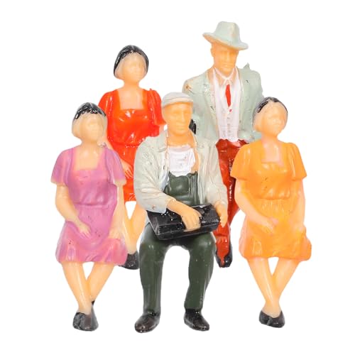 VILLFUL 5 Stück Maßstab Farbige Sitzende Modellbaufiguren Handbemalte Miniatur-Diorama-Figuren für Architektur Bahnmodelle Landschaft und Hobby VILLFUL 5 Stück Maßstab Farbige Sitzende Modellbaufiguren Handbemalte Miniatur-Diorama-Figuren für Architektur Bahnmodelle Landschaft und Hobby von VILLFUL