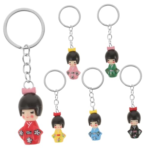 VILLFUL 6 Stück Japanischer Kimono Schlüsselanhänger aus Langlebiger Zinklegierung Kratzfest und Rostfrei Niedliche Puppen Designs als Dekorative Schlüsselringe für Zufällige Farbe VILLFUL 6 Stück Japanischer Kimono Schlüsselanhänger aus Langlebiger Zinklegierung Kratzfest und Rostfrei Niedliche Puppen Designs als Dekorative Schlüsselringe für Zufällige Farbe von VILLFUL