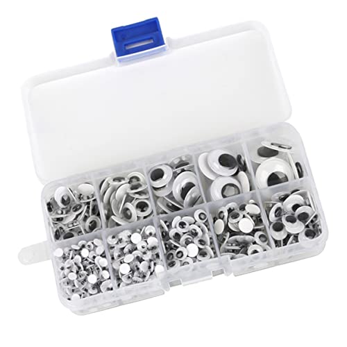 VILLFUL 600 Stück Selbstklebende Bewegliche Kunststoff Augen für DIY Puppen Plüschtiere Puppenzubehör Langlebig und Vielseitig für Kinderhandwerk und Spielzeugherstellung VILLFUL 600 Stück Selbstklebende Bewegliche Kunststoff Augen für DIY Puppen Plüschtiere Puppenzubehör Langlebig und Vielseitig für Kinderhandwerk und Spielzeugherstellung von VILLFUL