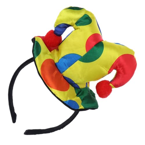 VILLFUL Clown Stirnband Cosplay Kostüm Requisiten Haarreifen Haar Accessoire Party Stirnbänder Für Halloween Haardekoration Requisite Party Haarband Party Zubehör Halloween von VILLFUL