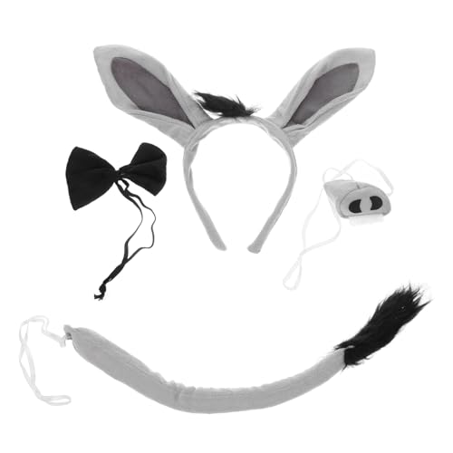 VILLFUL Esel Kostüm mit Ohren und Süßes Halloween Tierkostüm Zubehör für Mädchen Verstellbares Haarreif Accessoire für Fasnacht Themenparty und Bühnenauftritte VILLFUL Esel Kostüm mit Ohren und Süßes Halloween Tierkostüm Zubehör für Mädchen Verstellbares Haarreif Accessoire für Fasnacht Themenparty und Bühnenauftritte von VILLFUL