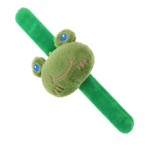 VILLFUL Geldbörse Frosch Armband Plüsch Stofftier Armband Schnapp Armband Geldbörse Für Kinder Bezauberndes Und Funktionelles Tier Armband Mit Weichem Plüsch Frosch Design von VILLFUL