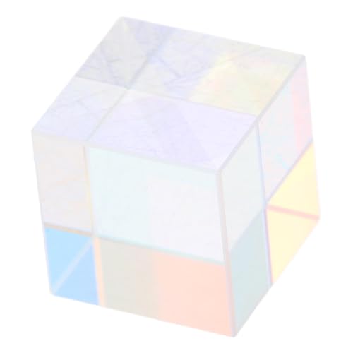 VILLFUL Glaskristall Prisma Würfel Optisches Lehrmittel für Physikunterricht Präzises Rgb Dispersionsprisma Farbiger Lichtwürfel für Forschung Fotografie und Dekoration VILLFUL Glaskristall Prisma Würfel Optisches Lehrmittel für Physikunterricht Präzises Rgb Dispersionsprisma Farbiger Lichtwürfel für Forschung Fotografie und Dekoration von VILLFUL