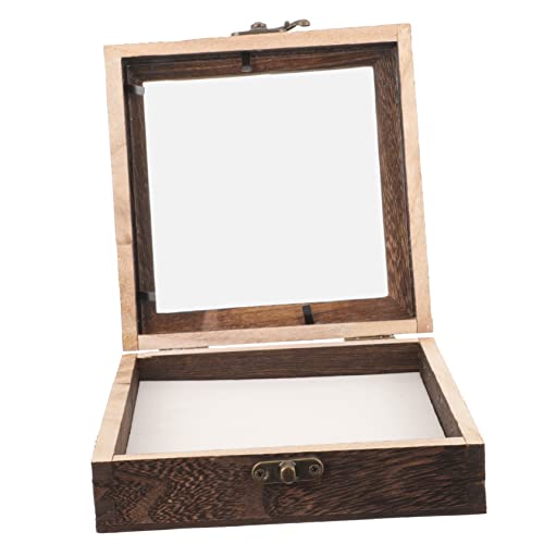 VILLFUL Insektenvitrine Staubdicht Retro Obscura Insektenprobenbehälter Schattenbox Displaybox aus Anzeigen aus Bilderrahmen Probenhalter Schmuck Muschelschale Exemplar Würfel Vitrine von VILLFUL