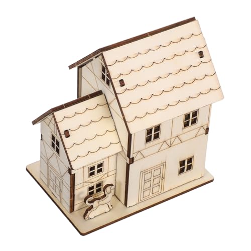 VILLFUL Miniatur Holzvilla Bausatz mit Led-licht DIY Puzzle Holzhaus Modell Natürliche Holzoberfläche Innovatives Montageset für Erwachsene und Dekoratives Architekturmodell für Zuhause VILLFUL Miniatur Holzvilla Bausatz mit Led-licht DIY Puzzle Holzhaus Modell Natürliche Holzoberfläche Innovatives Montageset für Erwachsene und Dekoratives Architekturmodell für Zuhause von VILLFUL