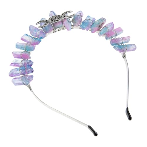 VILLFUL Tiara für Damen Handgefertigtes Dreifaches Mond Crown Design Natürlicher Schmuck für Party Hochzeit Fotografie und Besondere Anlässe Stilvolles Haaraccessoire VILLFUL Tiara für Damen Handgefertigtes Dreifaches Mond Crown Design Natürlicher Schmuck für Party Hochzeit Fotografie und Besondere Anlässe Stilvolles Haaraccessoire von VILLFUL