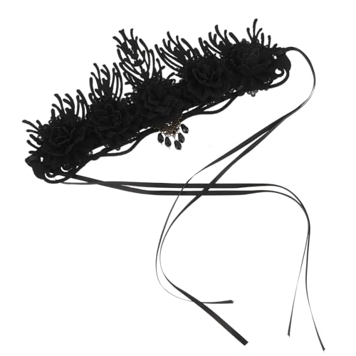 VILLFUL Vintage Barock Krone Haarschmuck Gothic Blumiger Headband für Damen Stilvolle Haarreife für Halloween Karneval Cosplay Maskerade Stilvolles Festival Accessoire VILLFUL Vintage Barock Krone Haarschmuck Gothic Blumiger Headband für Damen Stilvolle Haarreife für Halloween Karneval Cosplay Maskerade Stilvolles Festival Accessoire von VILLFUL