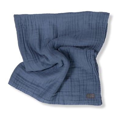 VINTER&BLOOM Kuscheldecke Layered Muslin Storm Blue von VINTER&BLOOM