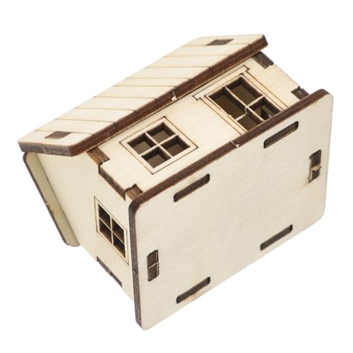 VINTORKY 3D Holzhaus Puzzle Modellbausatz Zum Zusammenbau Eines Winzigen Puzzlespielzeugs DIY Kniffespiel Dekorationen Für Erwachsene Geburtstag von VINTORKY