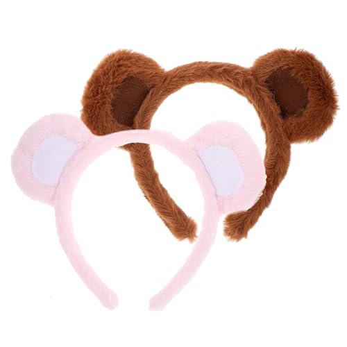 VINTORKY Bärenohren Haarband Für Frauen Niedliches Cosplay Stirnband Haaraccessoire Für Fotos Haarschmuck Für Teenager Mädchen von VINTORKY