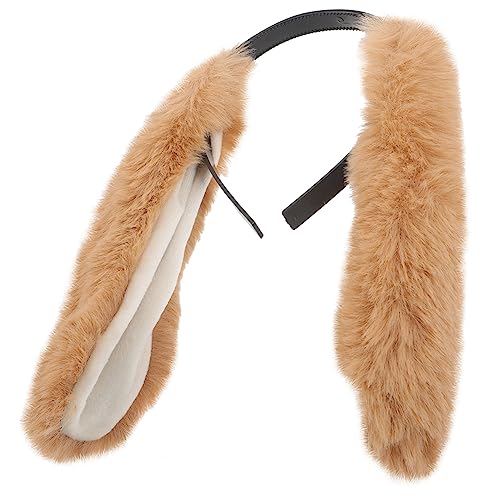 VINTORKY Flauschiges Kaninchen Ohr Haarband Cosplay Stirnband Mit Süßen Kaninchenohren Für Partys Und Kostüme Geeignet Für Erwachsene Vielseitiges Haarschmuck Accessoire von VINTORKY