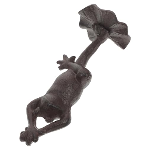 VINTORKY Froschornament Aus Gusseisen Tank Frosch Plüsch Ausgestopft Fingerpuppen Für Kleinkinder Aquarium Fisch Frösche Eiserne Handwerksverzierung Retro-froschstatue von VINTORKY