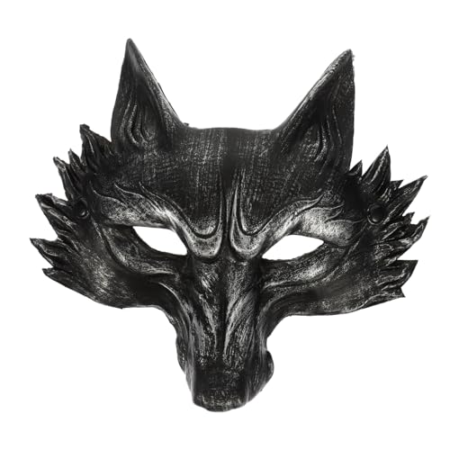 VINTORKY Fuchs Maske Maskerade Party Maske Interessante Maske Kostümzubehör Roman Maske Wolf Design Maske Horror Stil Maske Halloween Tiermaske Halloween Kostüm Maske Party von VINTORKY