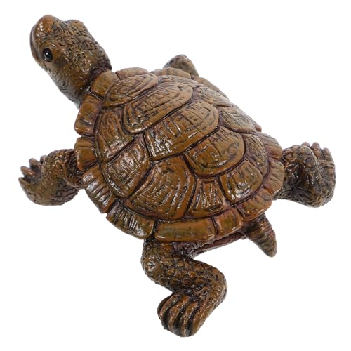 VINTORKY Kleine Schildkrötenverzierung Tierfiguren Aus Vinyl Realistische Schildkrötenfigur Künstliche Schildkrötenverzierung Gefälschtes Meerestiermodell Simulationsschildkrötenfigur Harz von VINTORKY