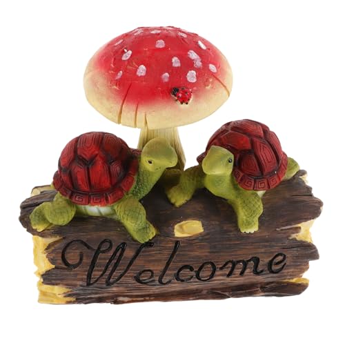 VINTORKY Pilz Ornament Turtle Outdoor Dekoration Im Freien Ohrringe Out von VINTORKY