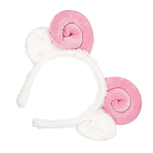 VINTORKY Pink Schaf Horn Haarreif Dekorativer Haarschmuck Mit Schafohren Für Perfektes Accessoire Für Partys Und Kostüme Einzigartiger Kopfputz Für Kleine Schaf Fans von VINTORKY