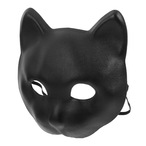 VINTORKY Schwarze Panther Maske Für Cosplay Und Maskerade Halbe Panther Gesichtsbedeckung Ideal Für Kostümpartys Und Halloween Veranstaltungen Hochwertige Maske Für Tierisches von VINTORKY