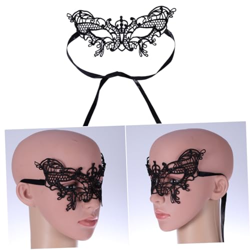 VINTORKY Weihnachtsmaske Augenmaske halloween masken Maskerade Masken Spitzenmaske für Frauen Augenbinde exquisite Spitzenmaske Maskerade-Maske empfindlich bilden Feier liefert Fräulein von VINTORKY