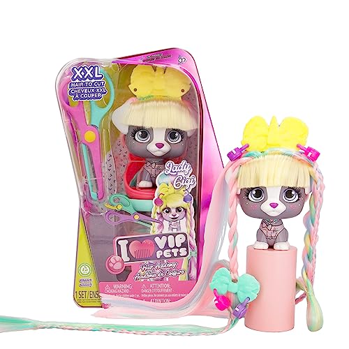 VIP PETS LADY GIGI - COLLECTIBLES Hundepüppchen mit XXL-Haaren zum Stylen, Schneiden und Kreieren von individuellen Haarverlängerungen.-Geschenk Spielzeug für Kinder Ab 3 Jahren von VIP PETS