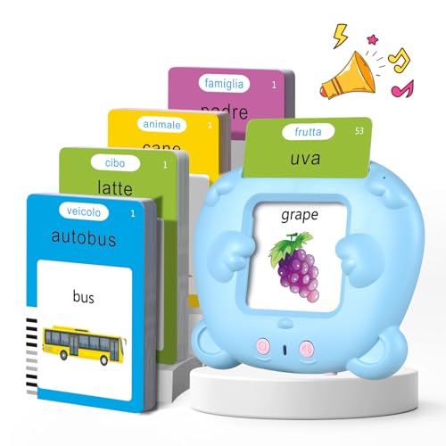 Sprechende Lernkarten Kinderspielzeug Ab 2 3 4 5 6 Jahre Lernspiele Für Autismus Lernspielzeug Lernen Für Kinder Vorschulkinder Geschenk Für Jungen Mädchen 2-4 Jahre 112 Blätter 224 Wörter Italienisch Sprechende Lernkarten Kinderspielzeug Ab 2 3 4 5 6 Jahre Lernspiele Für Autismus Lernspielzeug Lernen Für Kinder Vorschulkinder Geschenk Für Jungen Mädchen 2-4 Jahre 112 Blätter 224 Wörter Italienisch von VISATOR