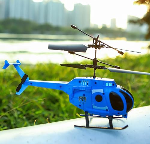 VISIOLEX RC-Hubschrauber, Hubschrauber - RC-Hubschrauber-Spielzeug, RC-Hubschrauber für Erwachsene und Kinder, Fliegende funkgesteuerte Kampfhubschraubermodelle (Blau) von VISIOLEX