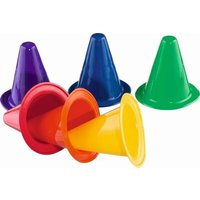 idee+spiel 753-10041 VIVA SPoRT Bunte runde Vinylpylonen 18 cm im Netz, 6 Stück von VIVA SPORT ANDERE ARTIKEL