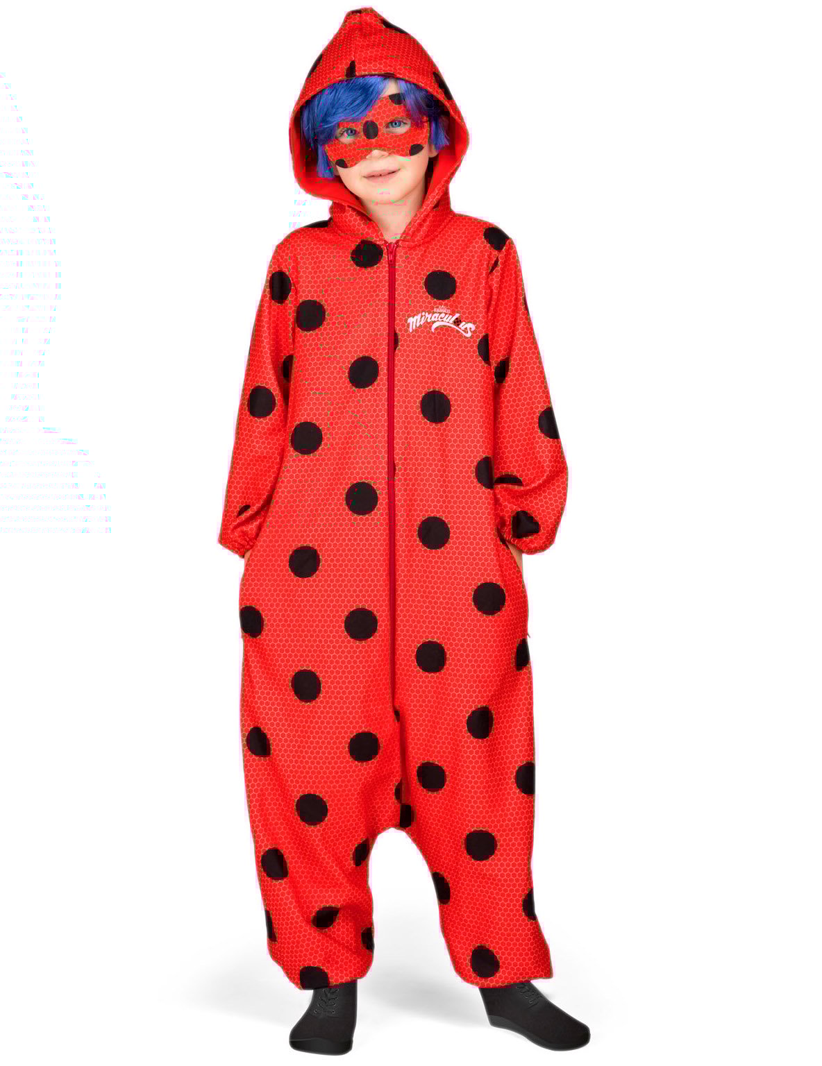 Ladybug-Overall Kinderkostüm rot-schwarz Ladybug-Overall Kinderkostüm rot-schwarz von VIVING COSTUMES / JUINSA