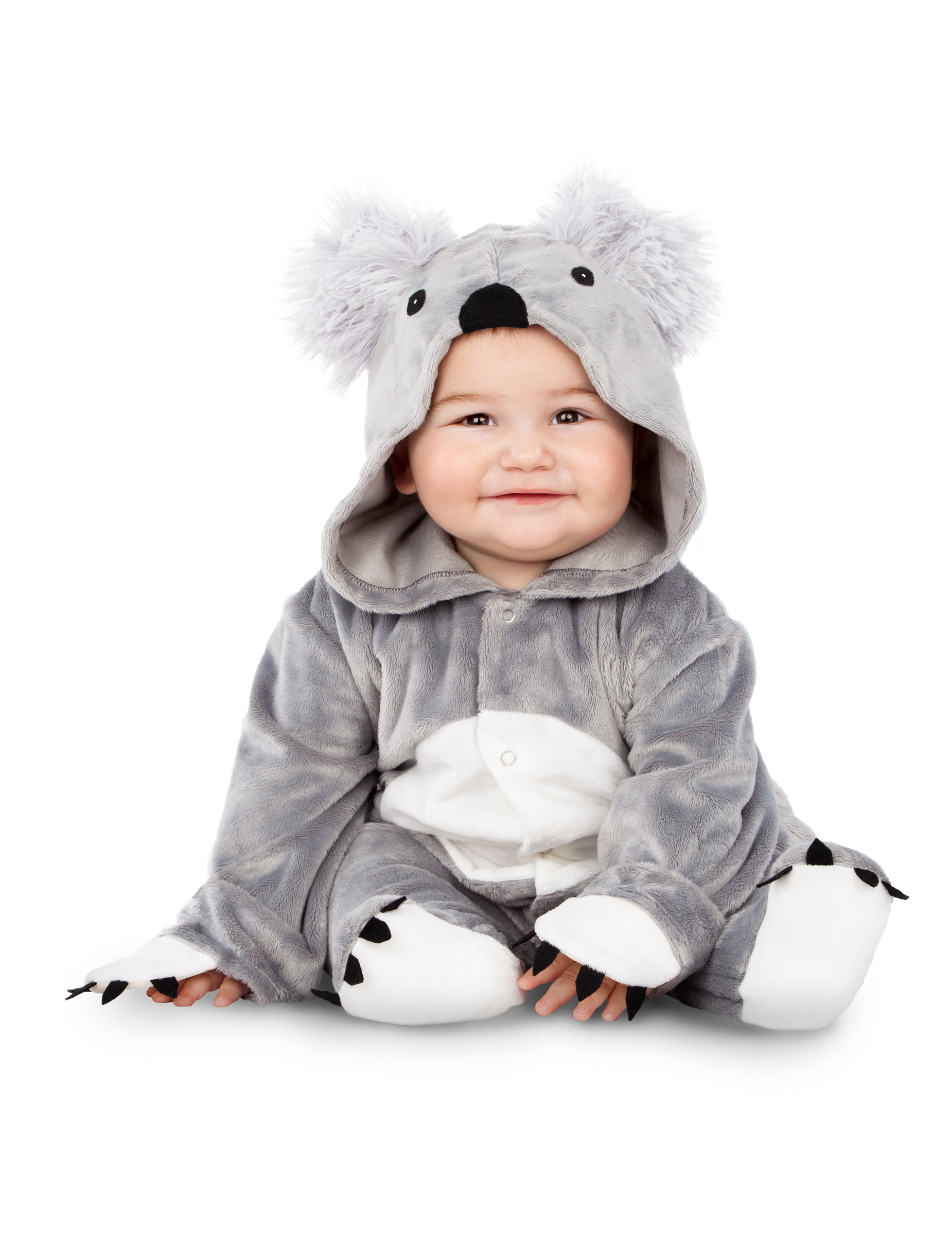 Niedliches Koala-Babykostüm grau von VIVING COSTUMES / JUINSA