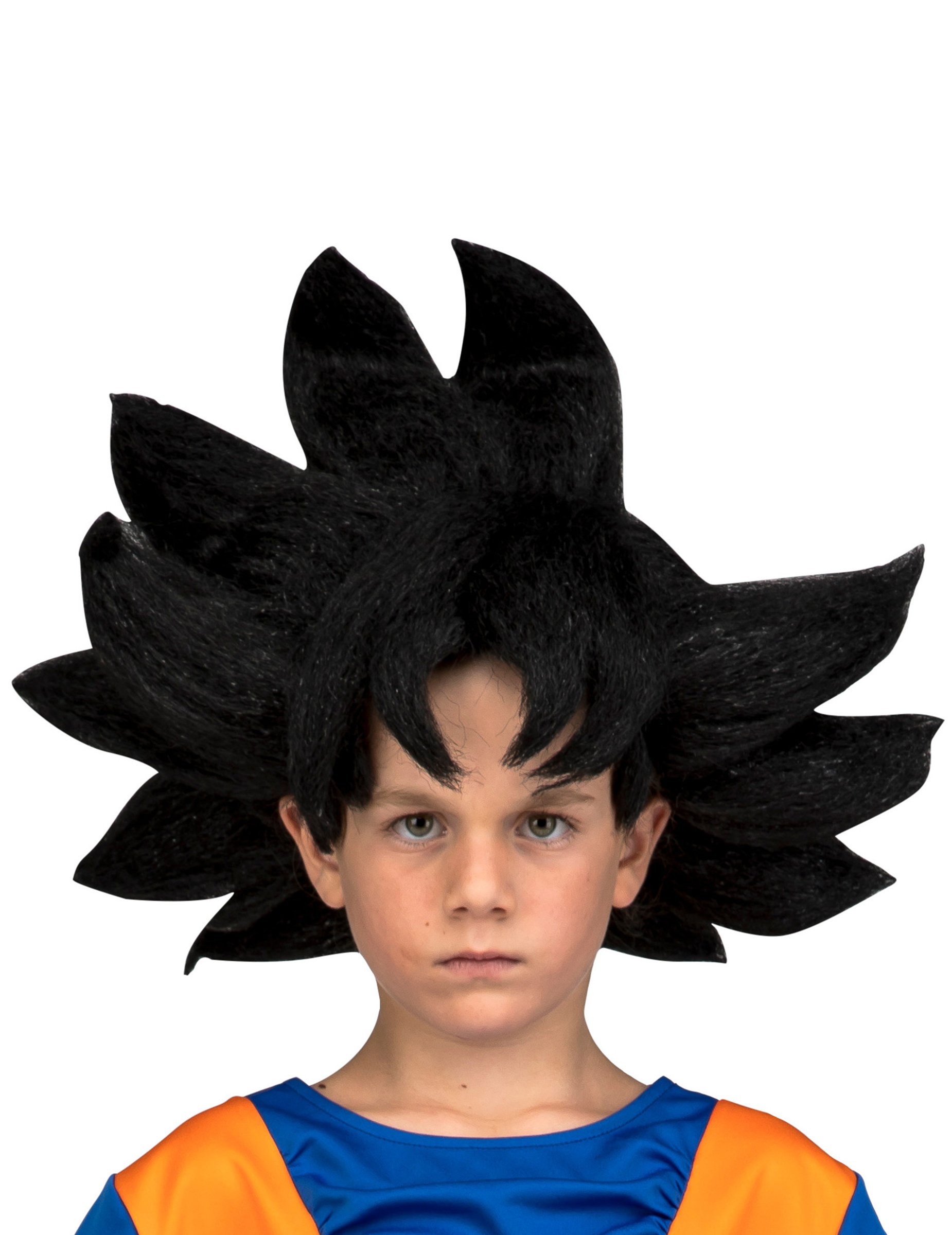 Son Goku-Perücke für Kinder Dragon Ball-Accessoire schwarz Son Goku-Perücke für Kinder Dragon Ball-Accessoire schwarz von VIVING COSTUMES / JUINSA