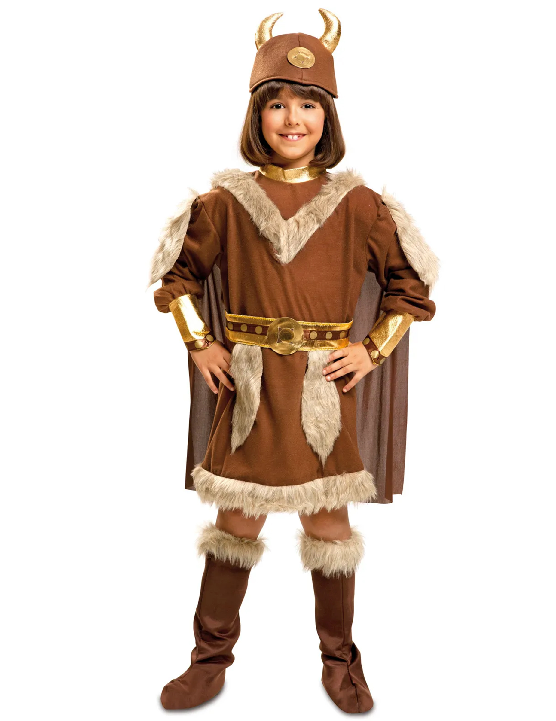 Wikinger Kostüm mit Pelz Kinder von VIVING COSTUMES / JUINSA