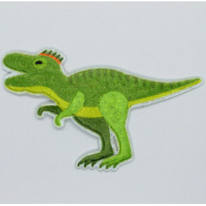 Aufbügeletikett Allosaurus 8 x 4,5 cm von VJ Green